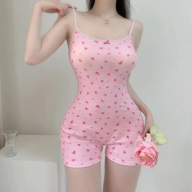 Coquette Pink Flower Jumpsuit My Store