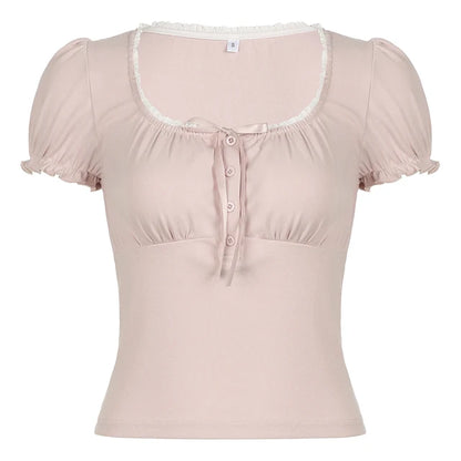 Pink Cute Bow Coquette Top My Store