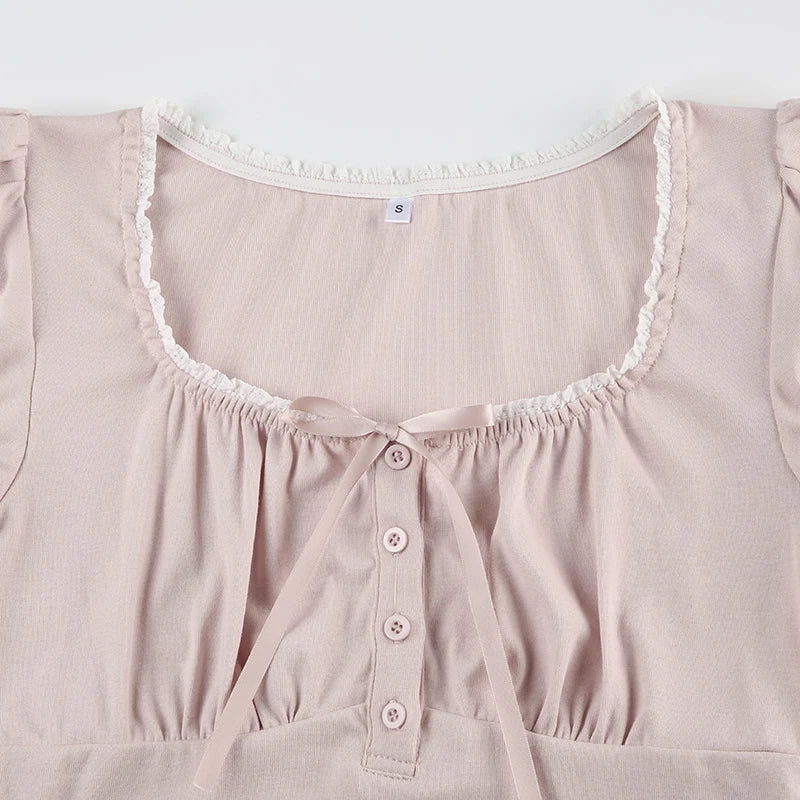 Pink Cute Bow Coquette Top My Store