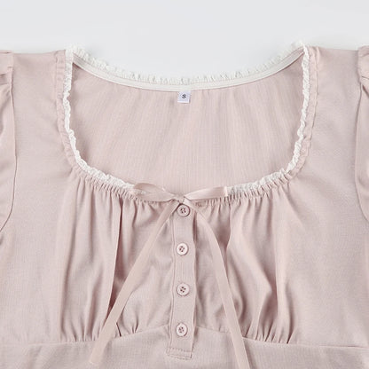 Pink Cute Bow Coquette Top My Store