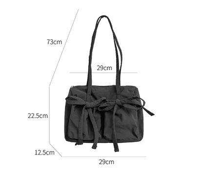 Coquette Lightweight Casual Nylon Shoulder Bag - Solanj Studio