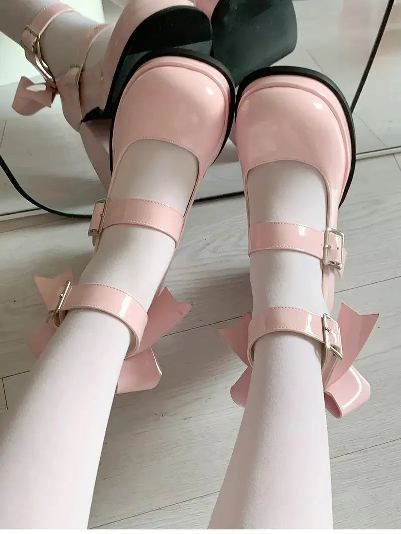 Chunky Bow Heels Solanj Studio